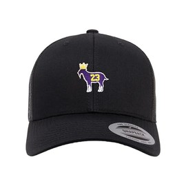 Adjustable Black Structured Trucker Goat James G.O.A.T. King Structured Trucker Cap