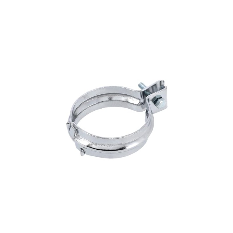 Exhaust Bracket Rear, Wide, 2-Piece, Chrome-Plated - for Simson S50,
