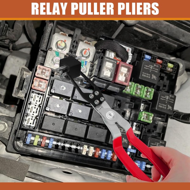 QZTYTY Relay Puller Pliers, Fuse Puller, Automotive Fuse Removal Tool,