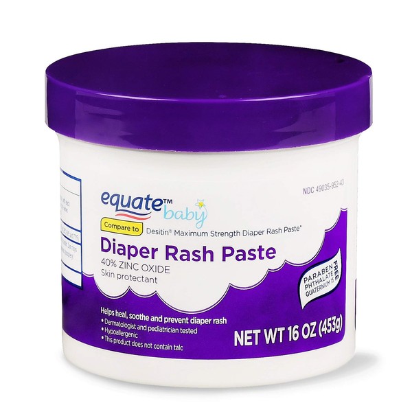 Equate Diaper Rash Relief Maximum Strength 16 Oz (2 pack)