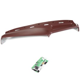DOTCOM Molded ABS Dash Cover Compatible with 1994 1995 1996 1997 Dodge Ram 1500/2500/3500 Red