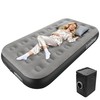 LussoAmor Twin Size 10 Inch Air Mattress with 4000mAh Rechargeable