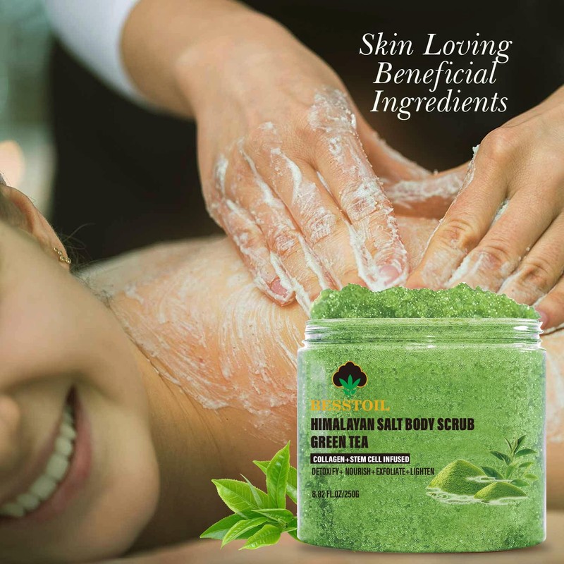 Himalaya Salt Body Scrub, 100% Organic Nutrient Scrub, Rich in
