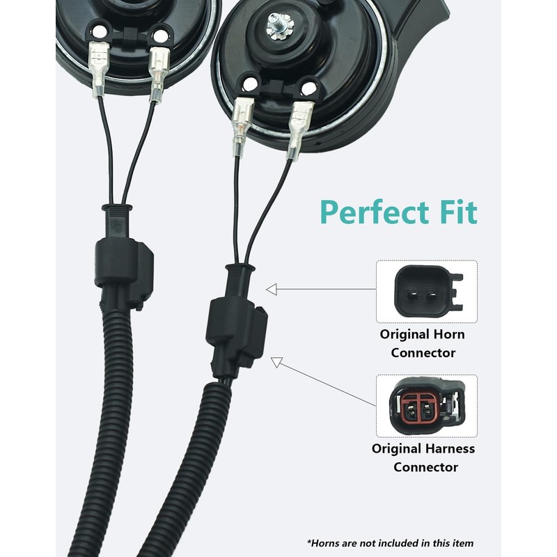 NEOGET Ford Horn Connector Adapter Wiring Harness, Compatible with Ford,