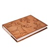 Purpledip Leather Diary/Journal/Notebook 'Eden Garden' With Naturally Treated Paper; Corporate