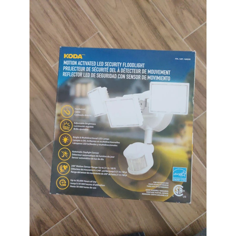 Koda Motion Activated LED Security Floodlight 3000 Lumen LED Light