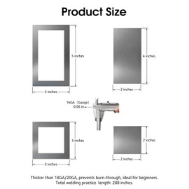 24-Piece Welding Practice Kit with Welding Magnet, 16 Gauge Steel Welding Coupons for MIG TIG Stick, 28.6 lbs Magnetic Holder for Metal Projects and Training