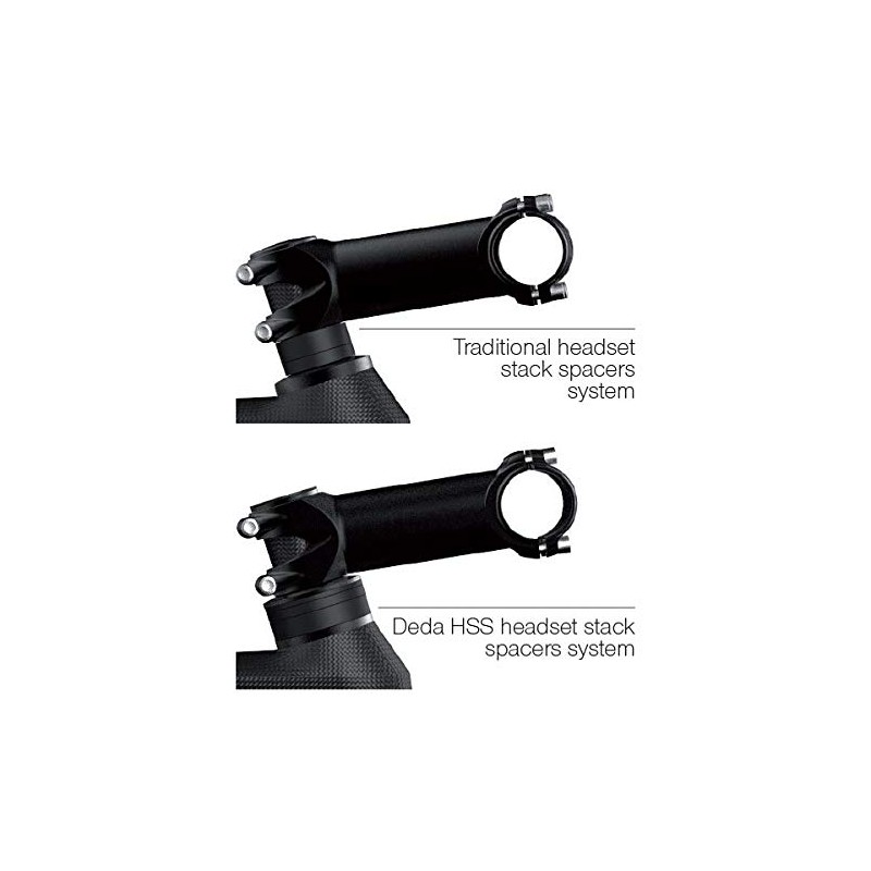 Deda Elementi 305390450 S.Steering Headset Conic 1.1/8 "1 Unisex-Adult, Taille