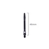 RED DRAGON Knurled Aluminium Short Stems - Black - 4