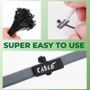 Marker and Identification Cable Ties Black and White Strong Cable