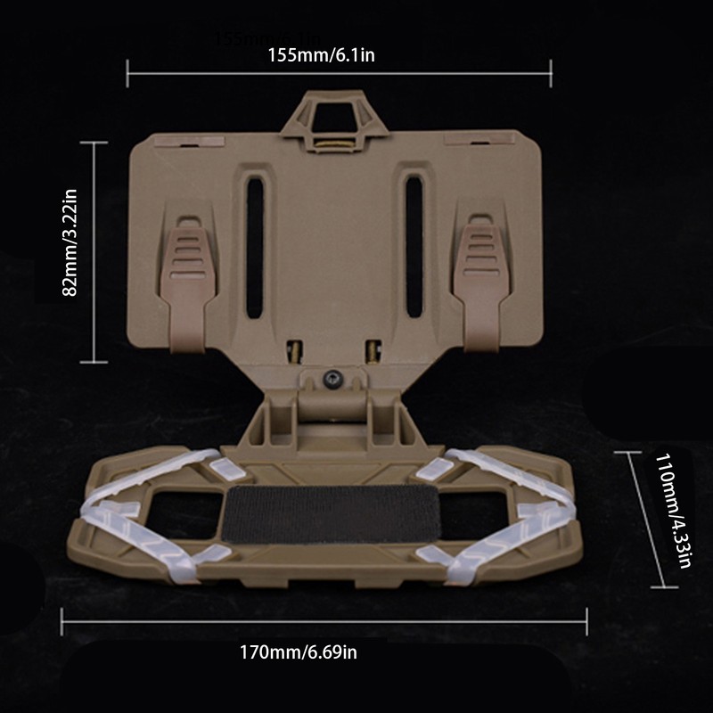 Tactical Vest Phone Holder Molle Mount, Universal Chest Phone Board