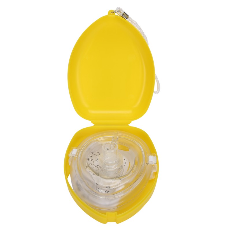 Pocket Resuscitator OneWay Valve Breathing Emergency Artificial CPR Rescue Face