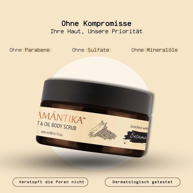 SEAMANTIKA - Mineral Facial Scrub with Apricot Kernels - Gentle