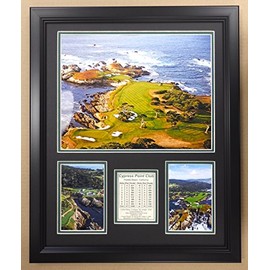 Legends Never Die PGA Cypress Point Golf Course Double Matted Photo Frame, 18" x 22"