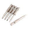 Triangle Head Screwdriver Bit Set 5pcs 50mm Length 1/4 Hex