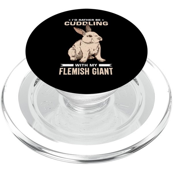 Rabbit Lover Design with Flemish Giant PopSockets PopGrip for MagSafe