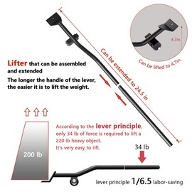 ONEON Furniture Mover with Wheels & Furniture Lifter Set, Smooth-Gliding Slider Pads and Effortless Roller Move Tool for Easy Heavy Furniture Moving