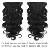 ABH AMAZINGBEAUTY HAIR Body Wave Clip ins Human Hair Wavy
