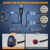 Nilight 2Pcs 4.5Inch LED Pods 42W 4200LM Round Flood Light