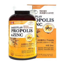 에버그린 데일리플랜 프로폴리스아연 300캡슐 아연 Evergreen Daily Plan Propolis Zinc 300 Capsules Zinc