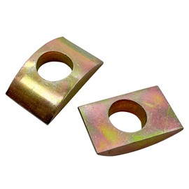 M10 Half Moon Nuts Washer,Solid Half Moon Nuts Washer,Iron Furniture Connector,Spacer Bronze Tone(10Pcs)