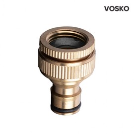 BOSCO Brass Faucet Connector Adapter for Multi-Purpose Hose Water Supply Connector 3ea