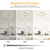 Auffel Square Flush Mount Dimmable Light Fixtures - 11IN Kitchen,