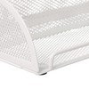 Relaxdays Desk Organiser, 5 Compartments, Mesh Design, Metal, H10.5 x