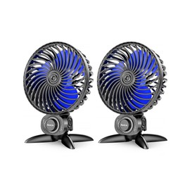AaoLin 2 Pack USB Small Fan, Desk Fans with CVT Variable Speeds, Strong Cooling Airflow, Quiet Portable, Desktop Mini Personal Fan for Room, Home,Office, Bedroom-USB Powered