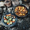 Uno Casa 6Qt Cast Iron Camping Dutch Oven with Lid