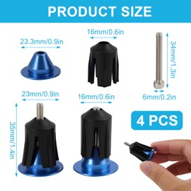 Hawpasy Set of 4 Handlebar End Caps Handlebar Plugs Handlebar End Caps for Mountain Bike Road Bike City Bike Handlebar Plugs Road Bike