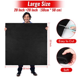 Large Welding Blanket 20" x 20" Tested by SGS Fireproof Pad, 5mm Welders Mat, Carbon Felt Cloth Insulation Flame Retardant Fabric, Heat Shield for Soldering Brazing Glass Blowing Grill Stove Pit