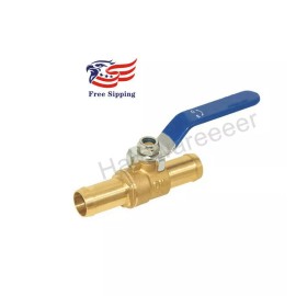 Hardwareeeer 3/4" Brass Hose Barb Ball Valve Pipe Tubing Fitting 2 Way Shut Off Valve 1PC