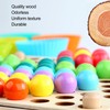 Children Wooden Clip Beads Puzzle Board Hands Brain Training Bead
