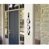 NACH Black 6 Inch Steel Floating House Numbers - Style