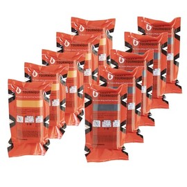 SWAT-T Tourniquet Orange and Black Bundle, Emergency First Aid Equipment for Massive Hemorrhage Control. Made in The USA (10)