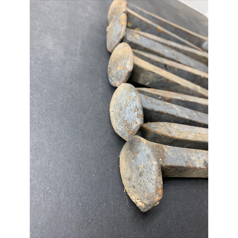 10 Railroad Spikes - Little Surface Rust - New -