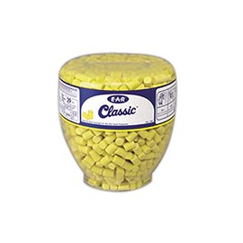3M 10080529910018 391-1001 Classic Disposable Foam Uncorded Earplugs Refill Bottle, One Size Fits All (Pack of 500),Bright Yellow