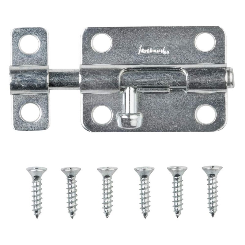 National Hardware N151-555 V834 Barrel Bolt in Zinc plated,3 Inch