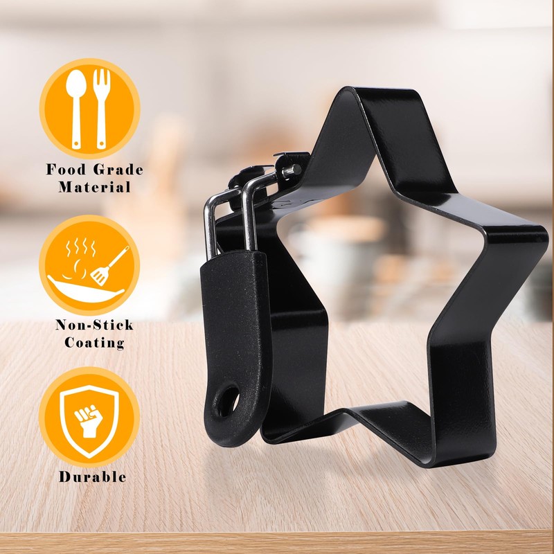 Egg Rings Stainless Steel 2 Pieces Egg Mould Fried Egg