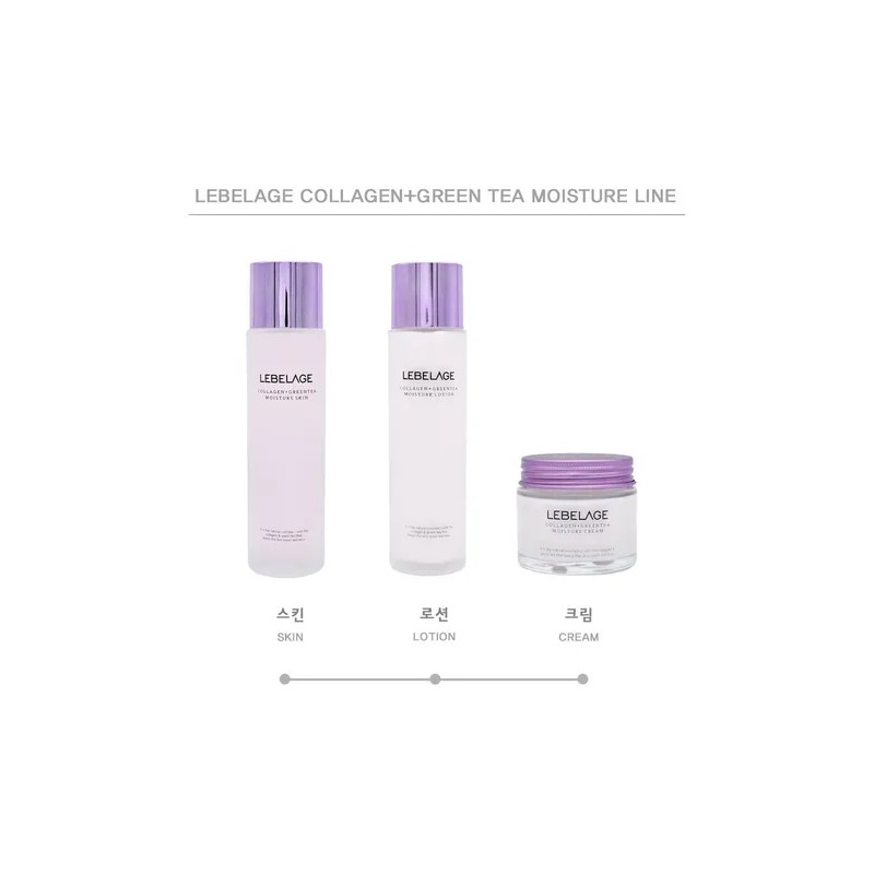 Emulsin Coreana Antiarrugas De Colgeno Y T Verde (3pz) Mixta