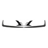 4Pcs Glossy Black Front Bumper Fog Light Eyebrow Cover Trim