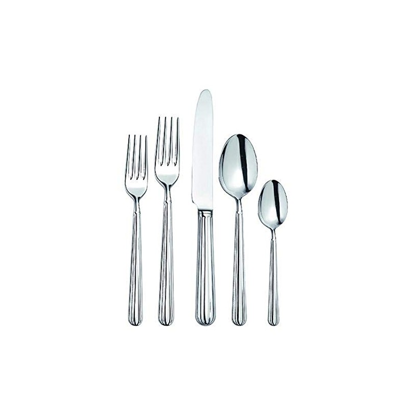 Vista Alegre Broggi Metropolitan 5 Piece Stainless Place Setting, silver