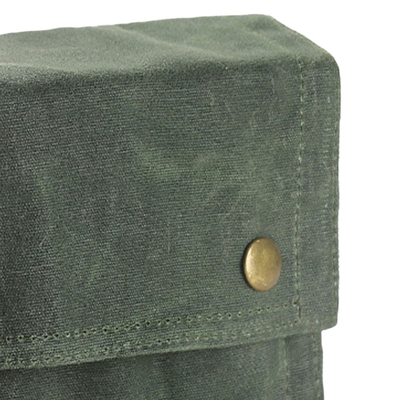 Outdoor Spice Bottle Bag Foldable 9 Pockets Portable Canvas Seasoning