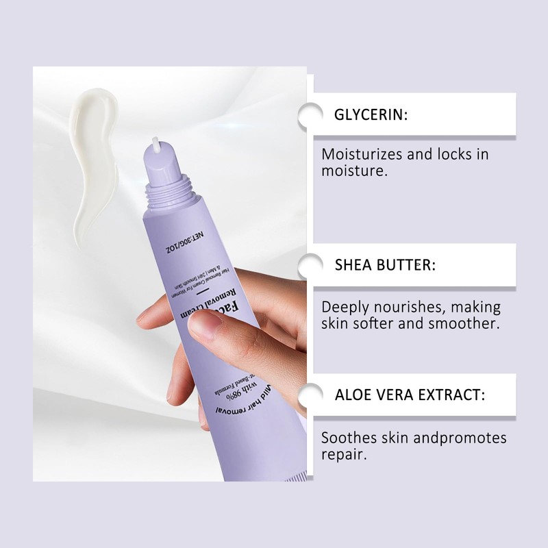 Underarm Hair Reduce hair Cream, 2PC Facial Hair Reduce Nourishes