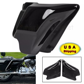 Unbranded Vivid Black Side Cover Panel For Harley Street Electra Glide FLHT Ultra Classic