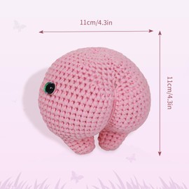 Posurry Crochet Kit for Beginners,Includes Detailed Video Tutorials and Ilustrations,It's Your Friend's Bottom