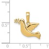 Core Gold 14k Polished Dove Charm
