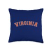 Virginia USA Patriotic Birthday School University Gift Throw Pillow