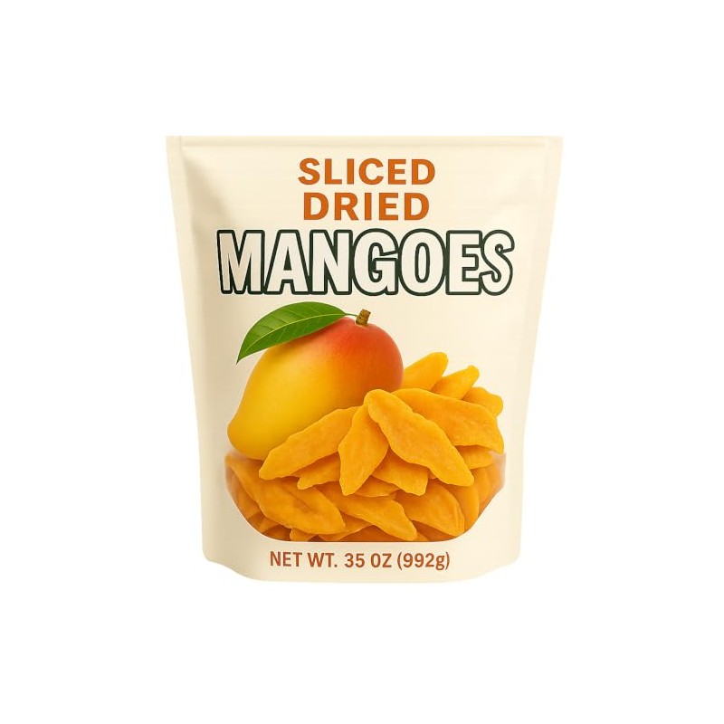 Dried Mangoes, 35 oz Bulk Bag, Sliced Naturally Sweet &